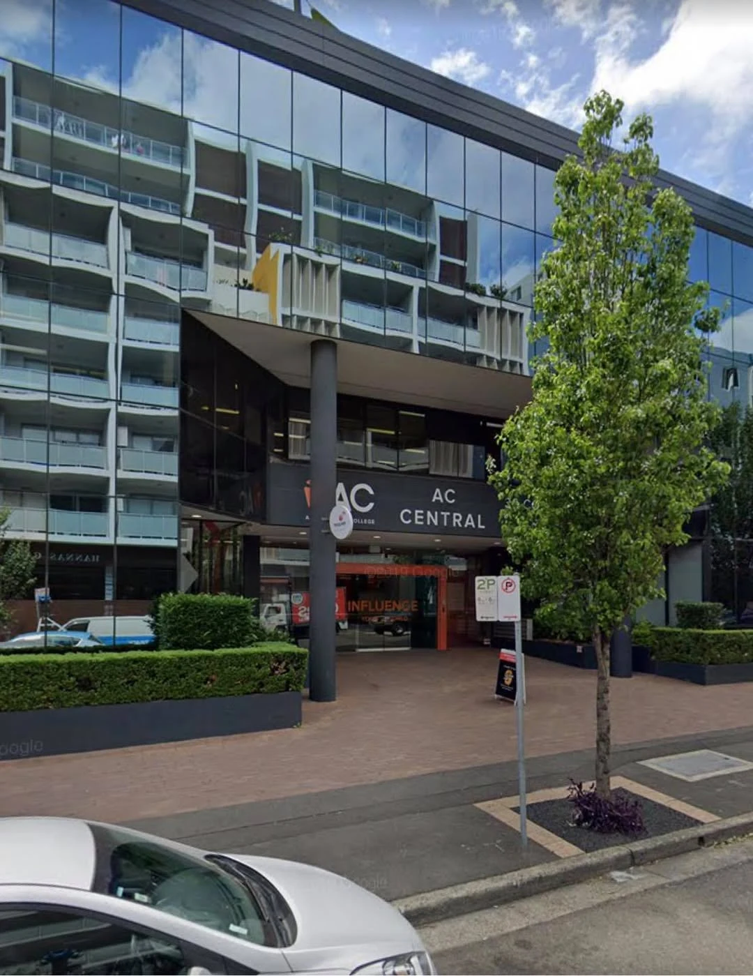 Outside entrance at 30 Cowper Street, Parramatta